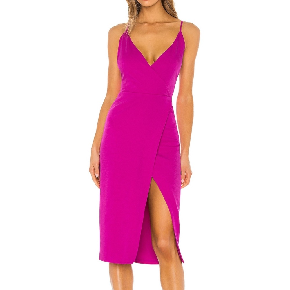 Lovers and friends maxi dress fuscia